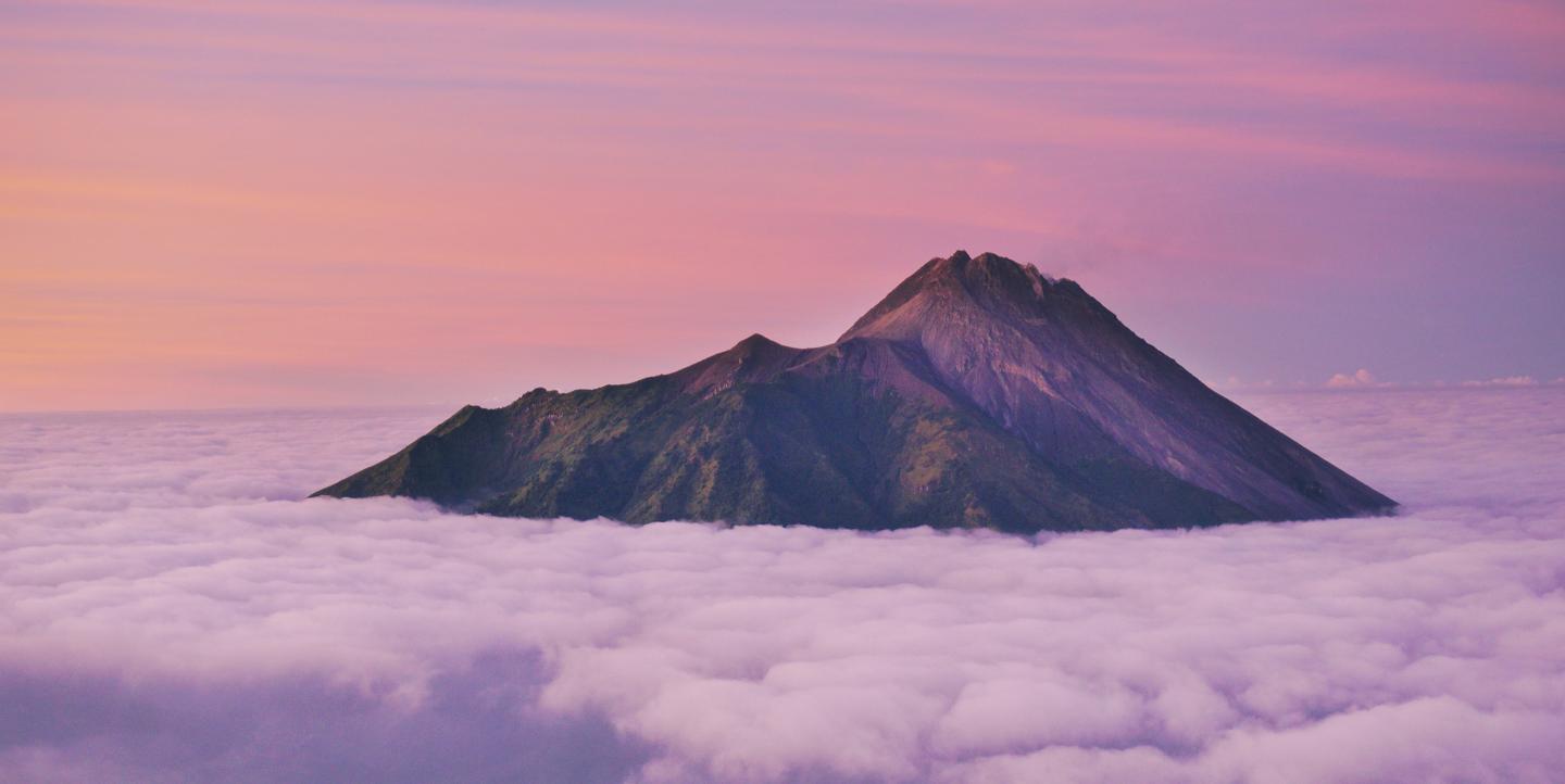 Mount Merapi in Indonesia 