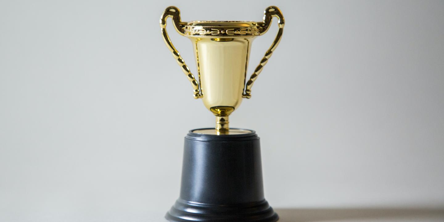 A gold trophy.