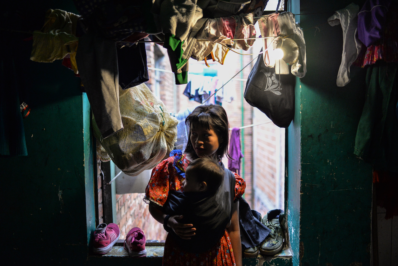 A mother from the Embera Indigenous community