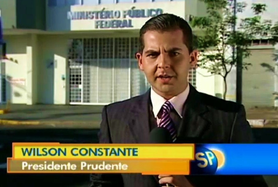 Wilson Constante em reportagem de TV