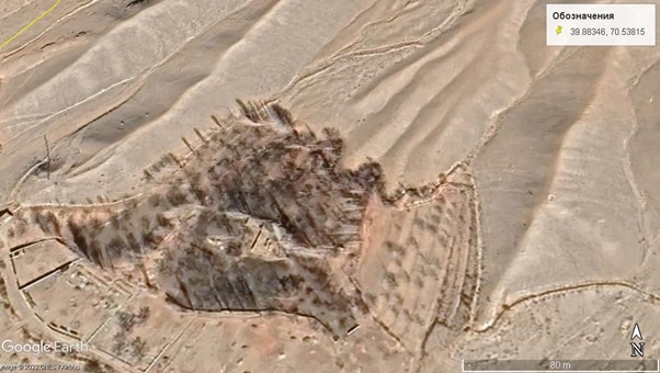 Фото: Ворух, Таджикистан, скриншот с приложения Google Earth Pro