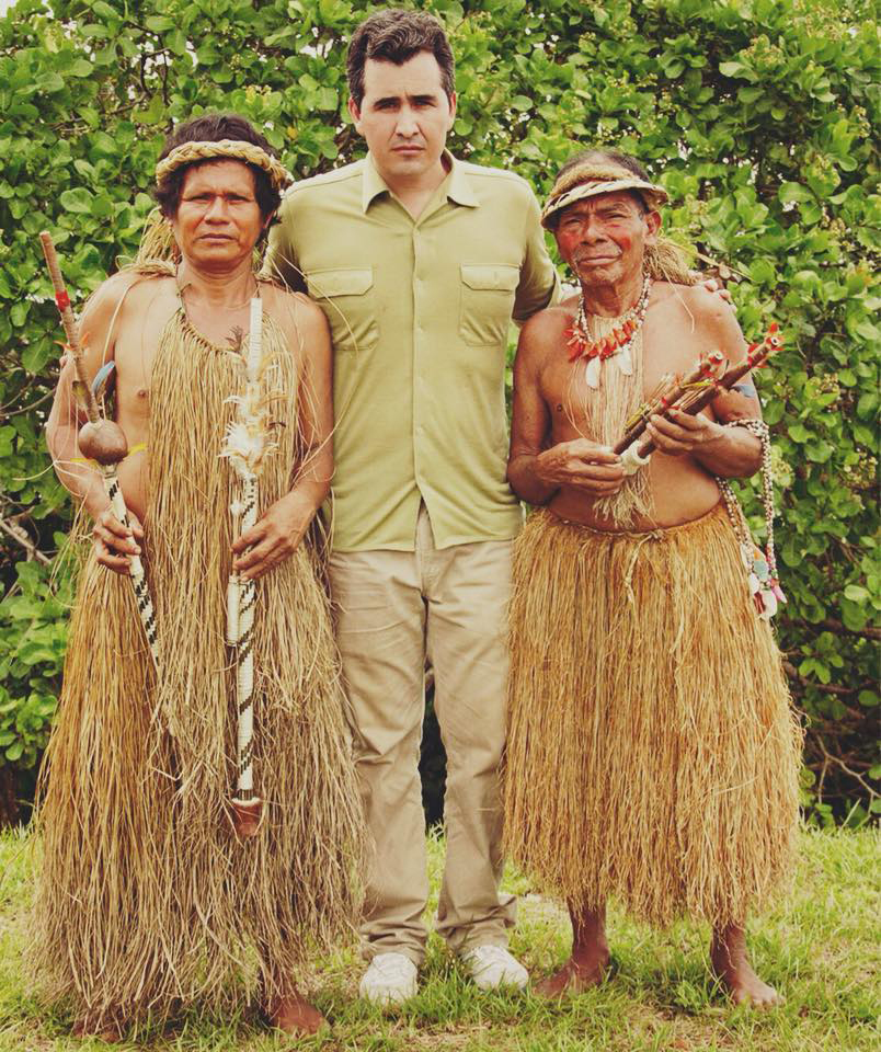 Eduardo with indigenous tribes in the Peruvian Amazon