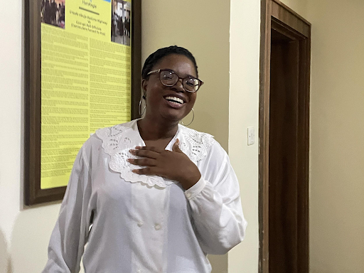 Anita Eboigbe, HumAngle's Managing Editor. Photo: Muhammed Akinyemi.