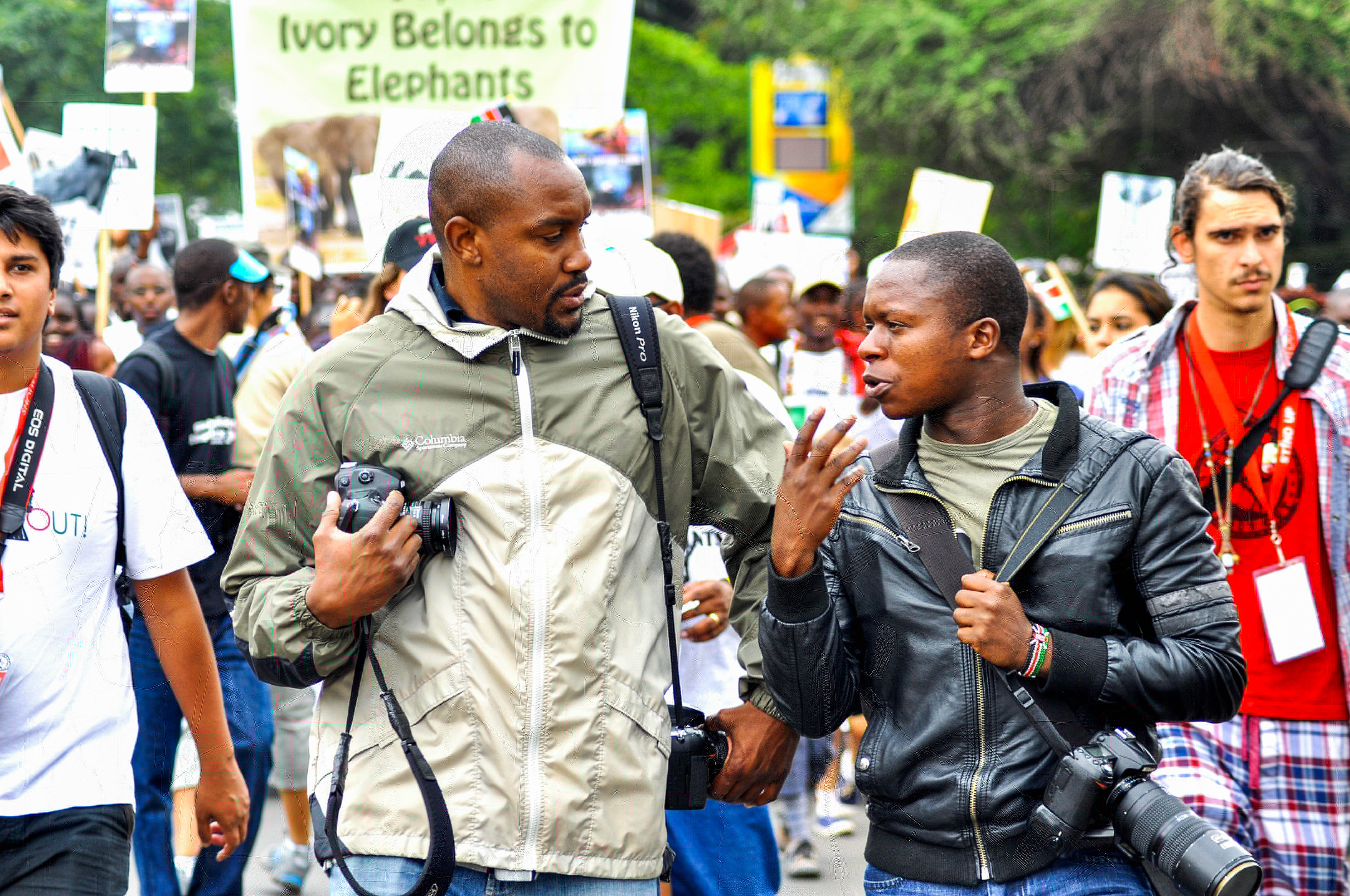 Covering the protests