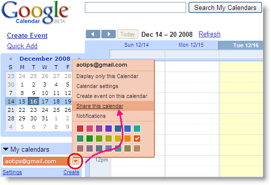 six tips on using google calendar to coordinate a far flung news how to share calendar