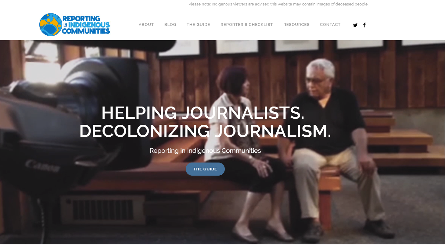 Guide provides practical advice for journalists covering Indigenous ...