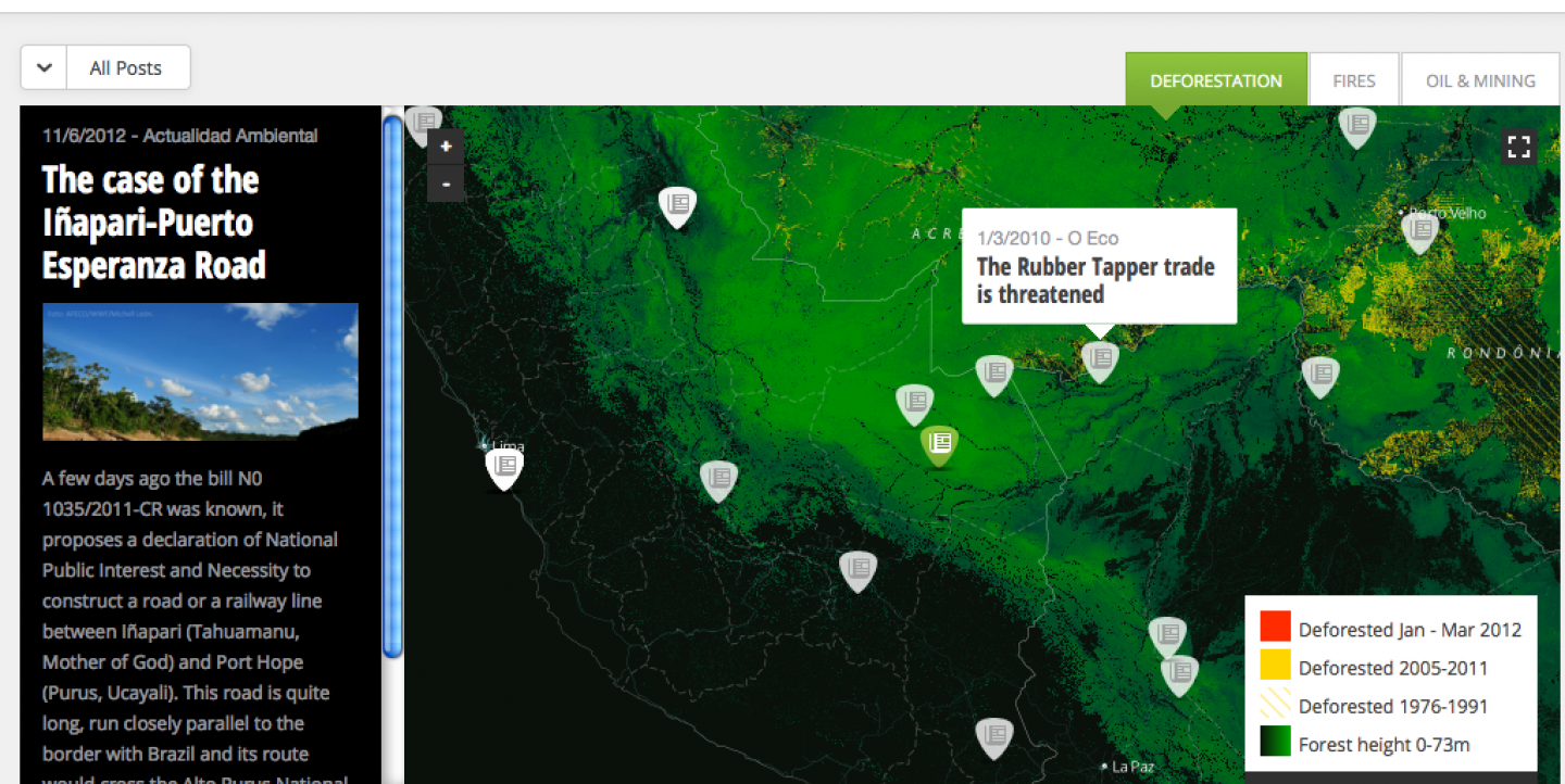 كيف يمكن لمشروع جديد في صحافة البيانات أن يجمع معلومات حول غابات