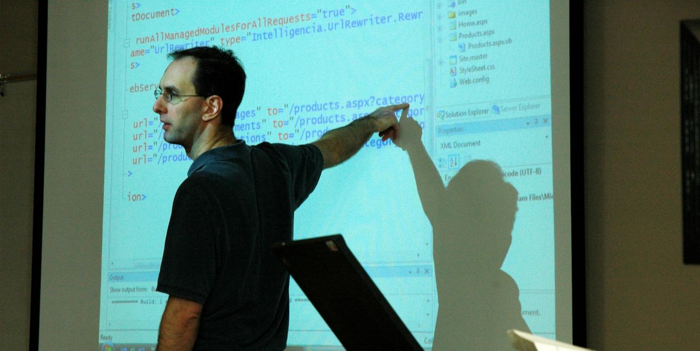 Teacher in classroom
