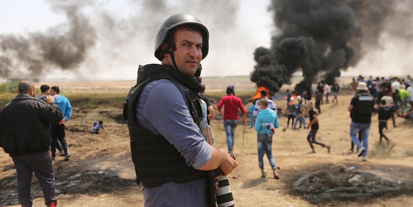  مصور وكالة الأنباء الفرنسيَّة في قطاع غزة محمود الهمص