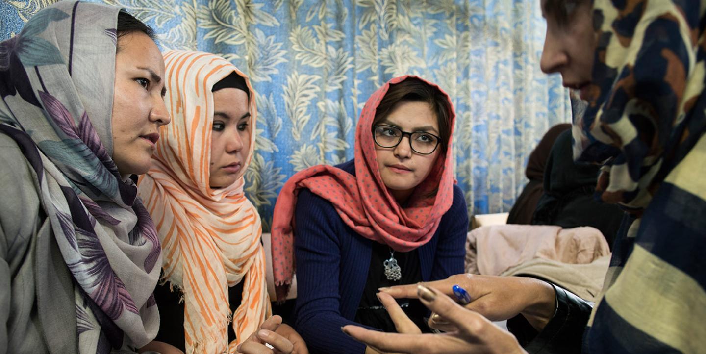 Treinamento de jornalistas afegãs