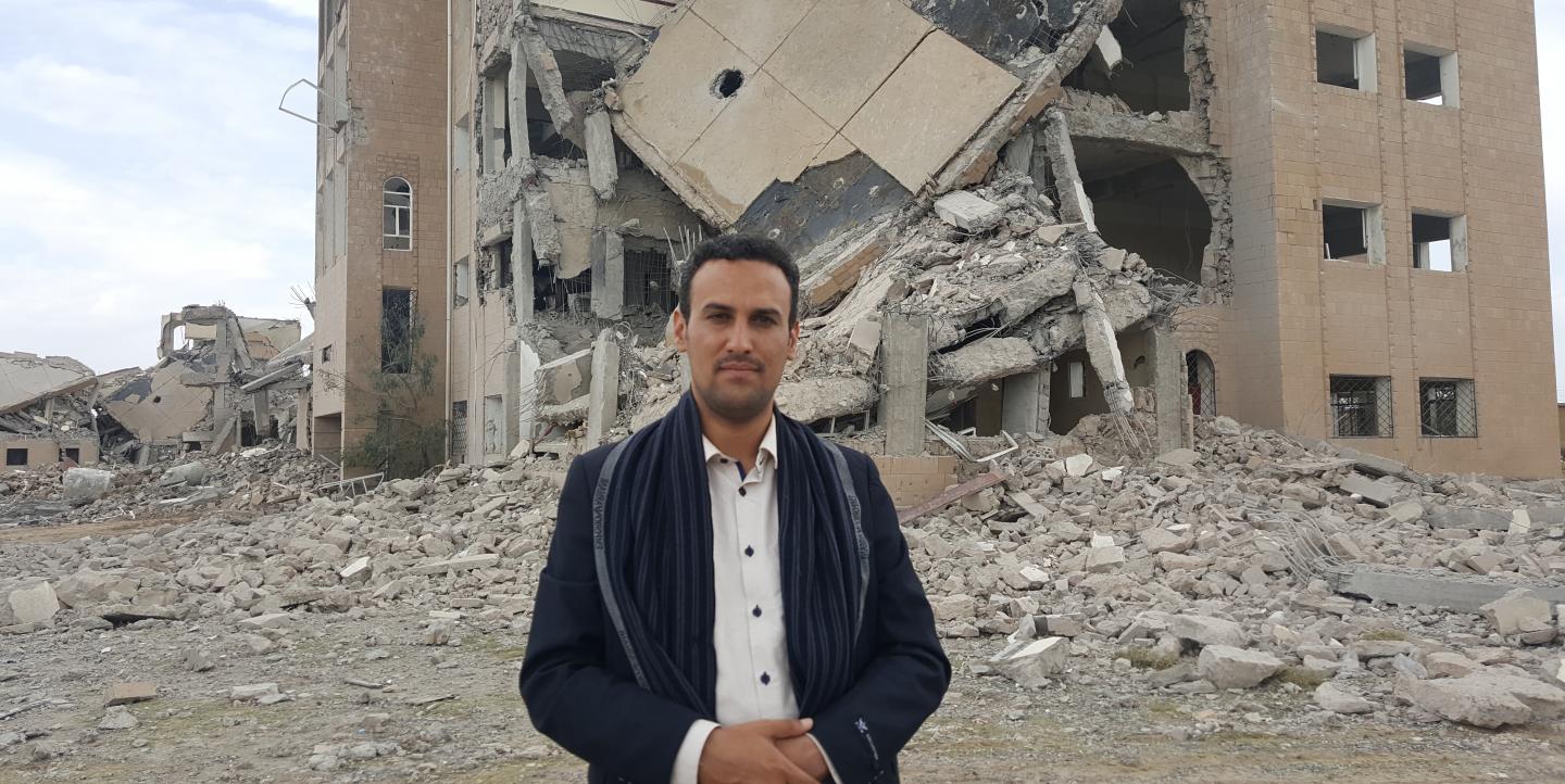 magem de Shaker perto do hospital rural Ketaf na província de Saada, Iêmen