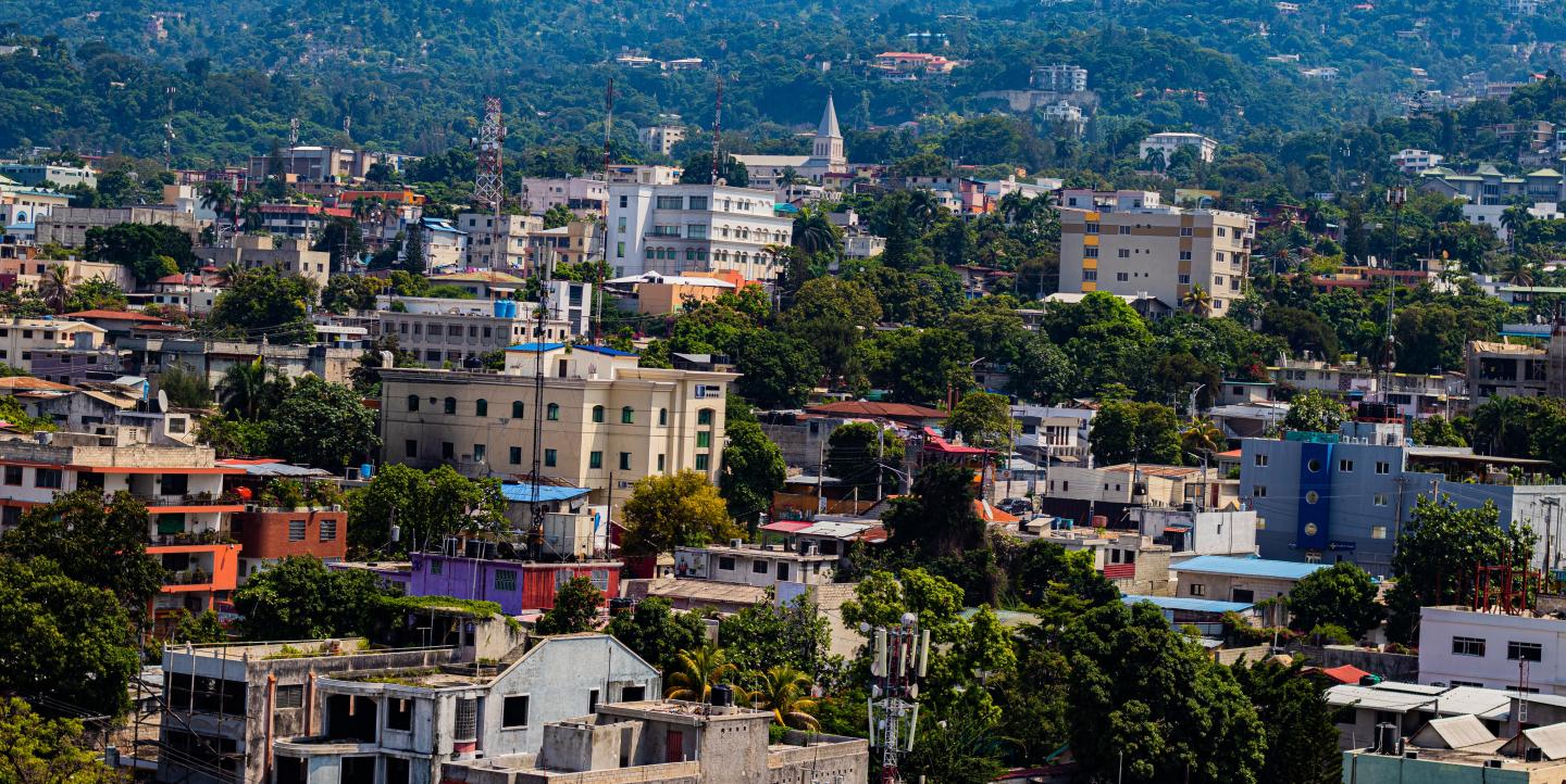 vista de Petionville no Haiti