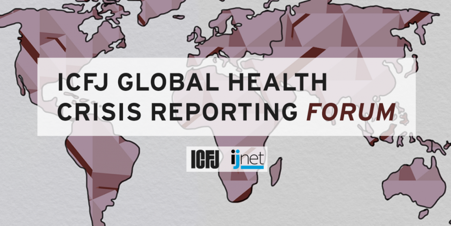 Logo du ICFJ Global Health Crisis Reporting Forum