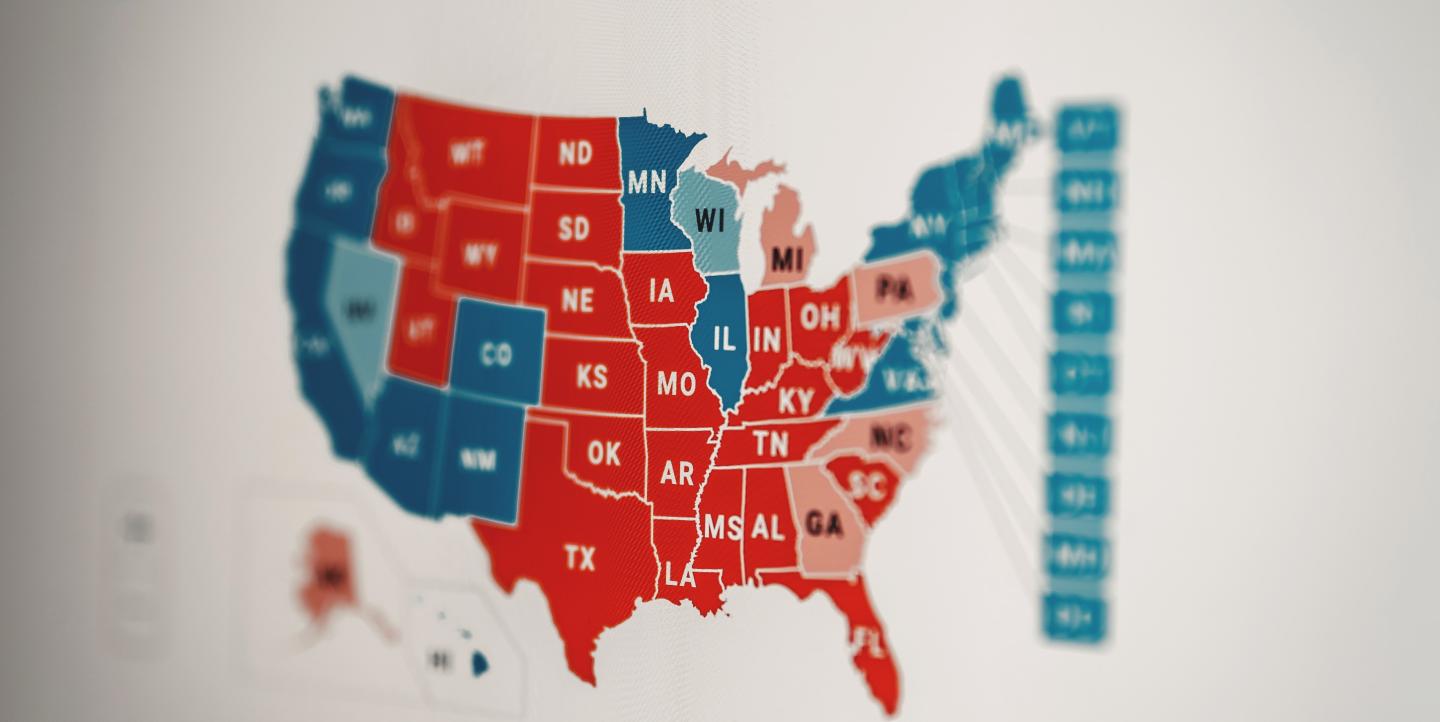 Mapa electoral de EEUU