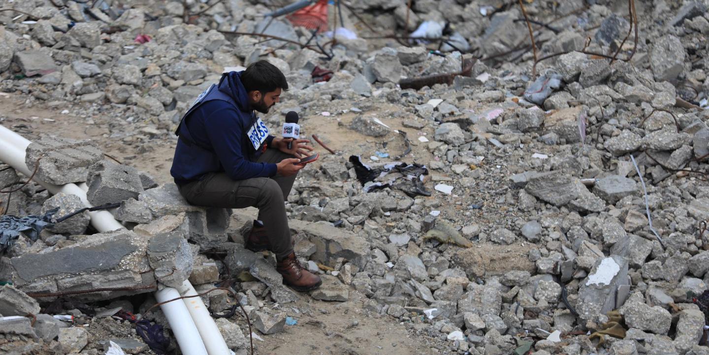 Un periodista entre las ruinas de Gaza