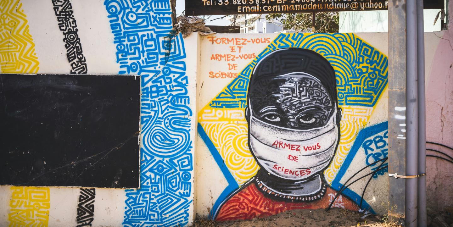 Graffiti à Dakar au Sénégal