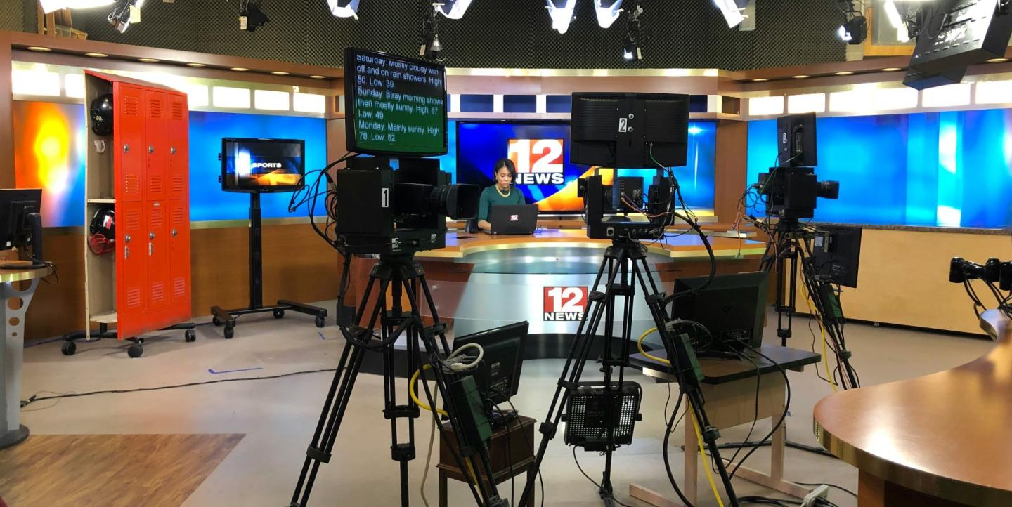 Newsroom studio