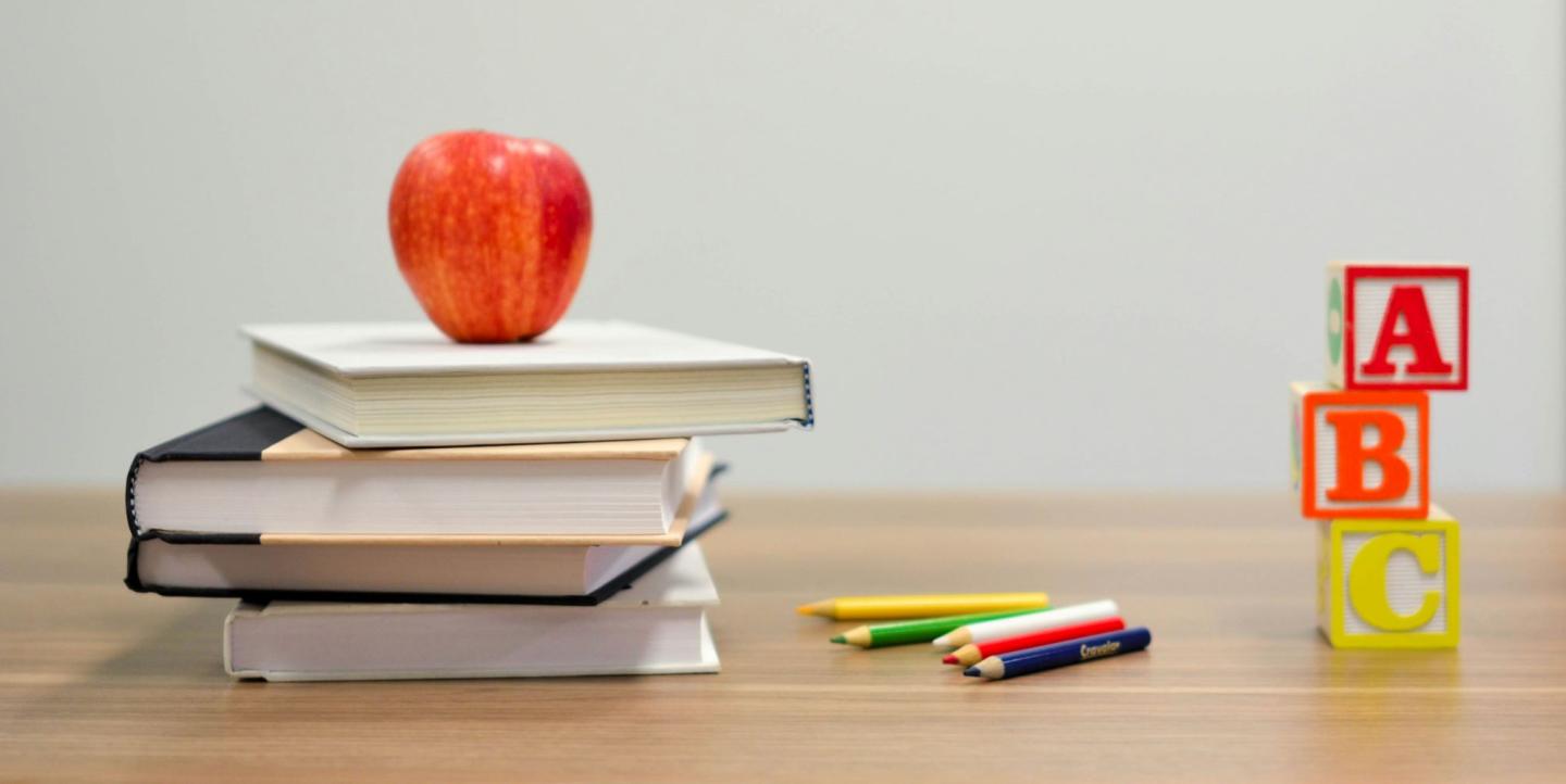 Libros para niños en aula