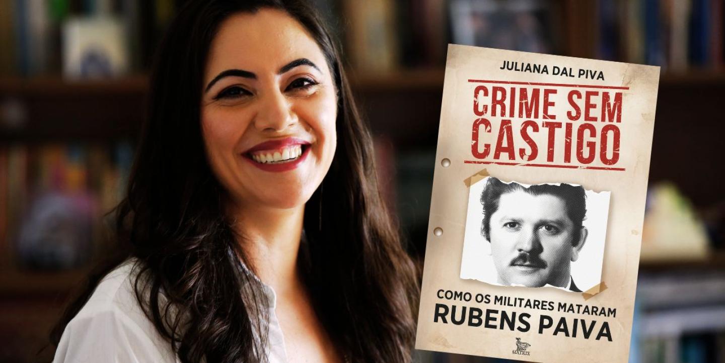 Juliana Dal Piva e livro