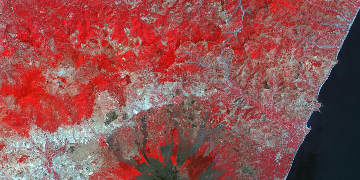 Carte satellite