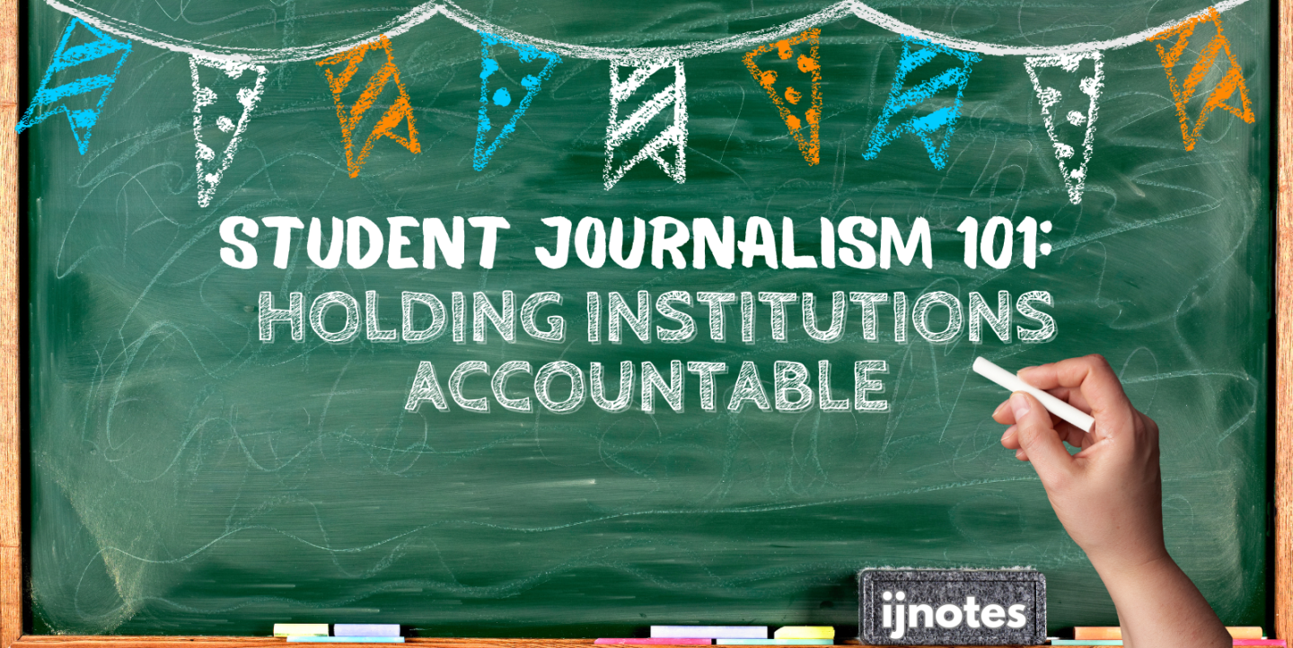 Chalk board that with the article title written on it.