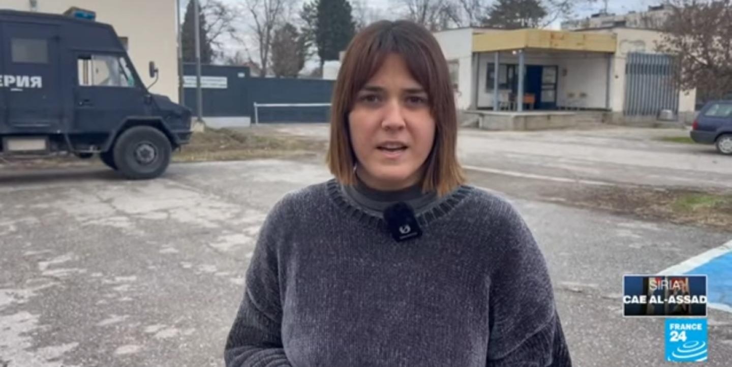 Marta reporting about the Balkan route.