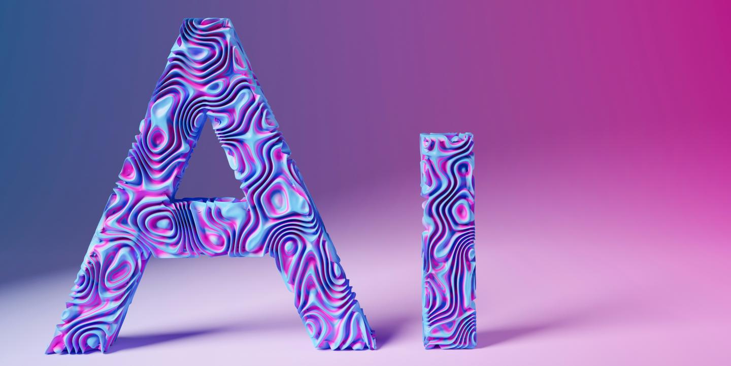 The letters AI