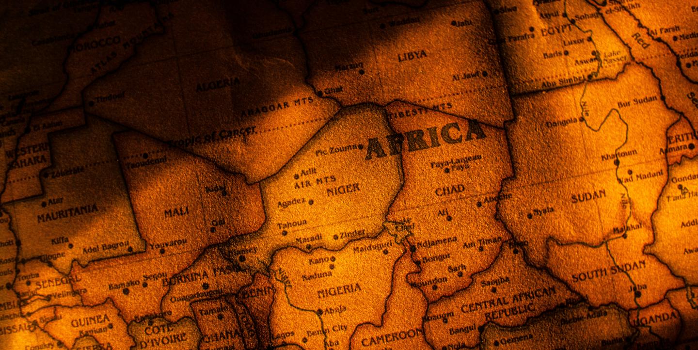 Map of Africa.