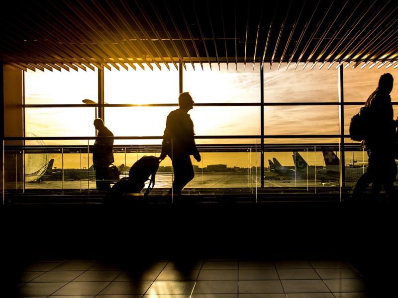 Man in airport
