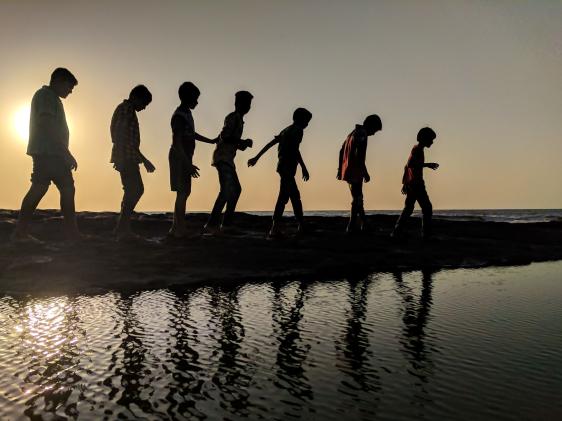 Children silhouette