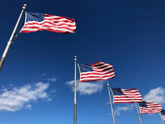 US flags