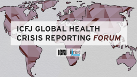 ICFJ Global Health Crisis Reporting Forum logo