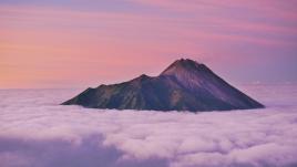 Mount Merapi in Indonesia 