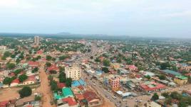 A sky-view of Juba City.