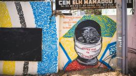 Graffiti à Dakar au Sénégal