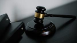 Close up of a wooden gavel