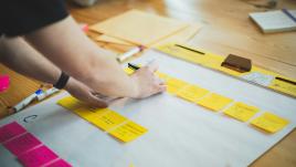 Brainstorming sur post-its