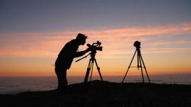 Man holding a camera.