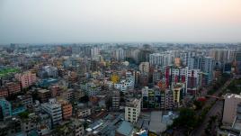 Aerial view of Dhaka